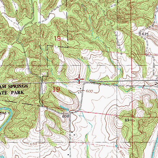 Topographic Map of Ferguson School (historical), IL