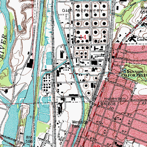 Topographic Map of Fiddyment Creek, IL