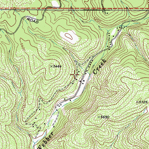 Topographic Map of Geronimo Estates, AZ