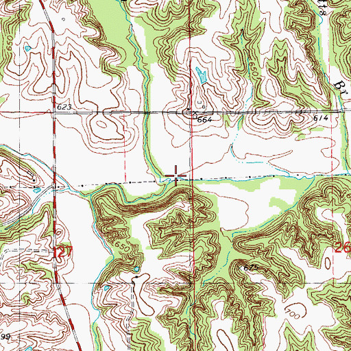 Topographic Map of Figley Branch, IL