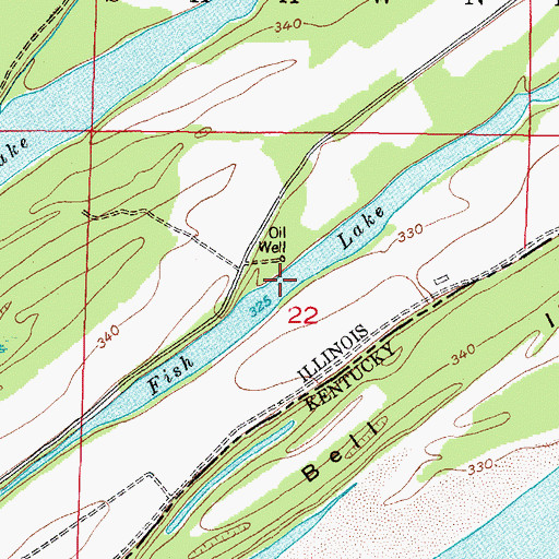 Topographic Map of Fish Lake, IL