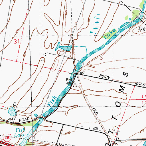 Topographic Map of Fish Lake, IL