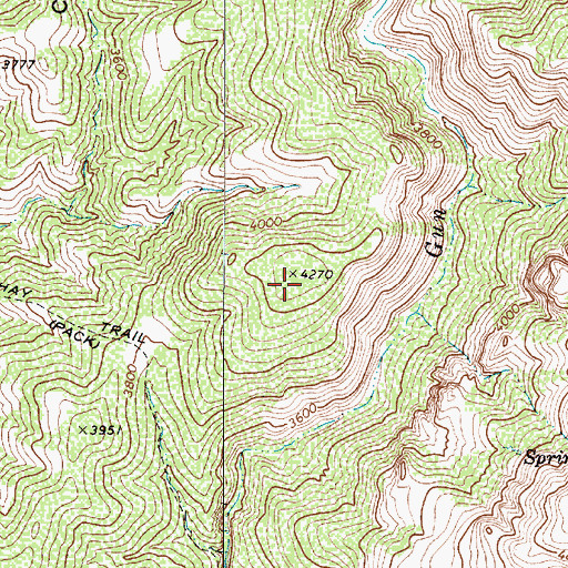 Topographic Map of Felton Mountain, AZ