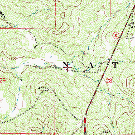 Topographic Map of Oxbow Estates, AZ