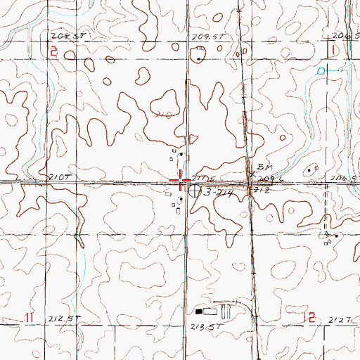 Topographic Map of Foote School (historical), IL