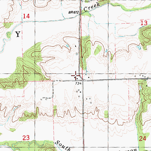 Topographic Map of Forest Flower School (historical), IL