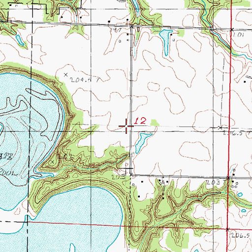 Topographic Map of Forest School (historical), IL