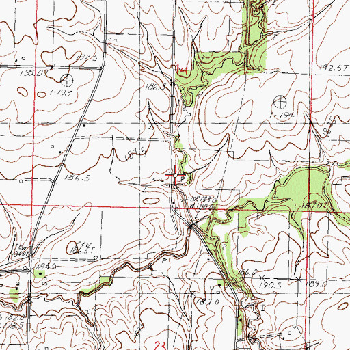 Topographic Map of Forest Valley School (historical), IL