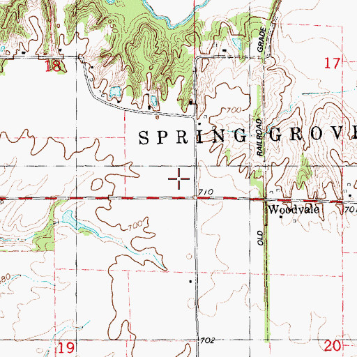 Topographic Map of Foster School (historical), IL