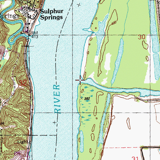 Topographic Map of Fountain Creek, IL