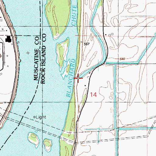 Topographic Map of Fourth Slough, IL