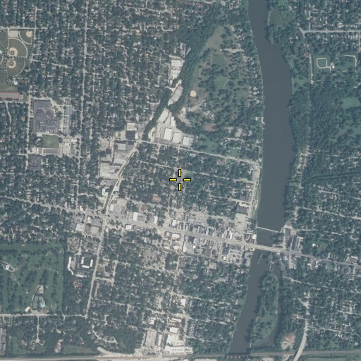 Aerial/Satellite Image of Fourth Street School, IL