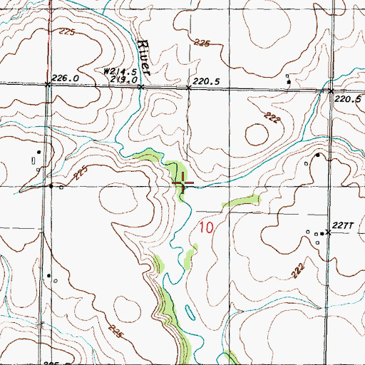 Topographic Map of Fox Creek, IL