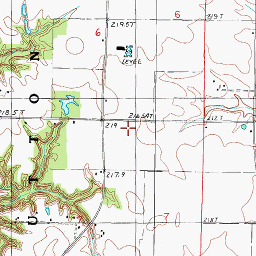 Topographic Map of Fox Ridge, IL