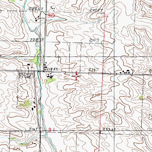 Topographic Map of Fox School (historical), IL