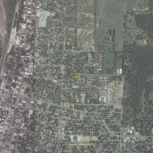 Aerial/Satellite Image of Franklin School, IL