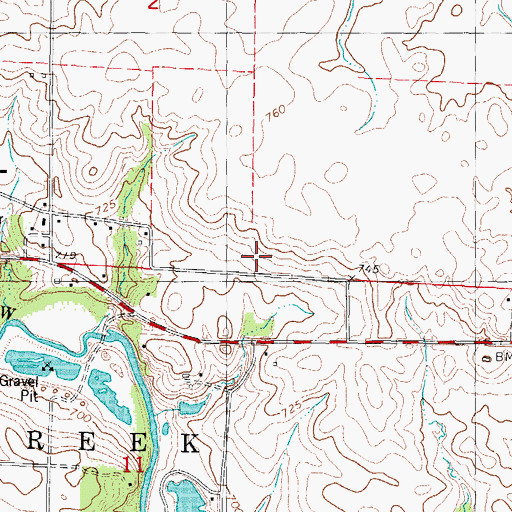 Topographic Map of Franklin School (historical), IL
