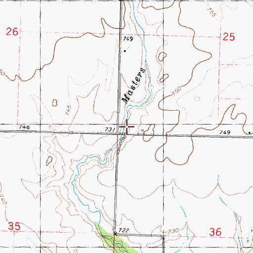 Topographic Map of Franklin School (historical), IL