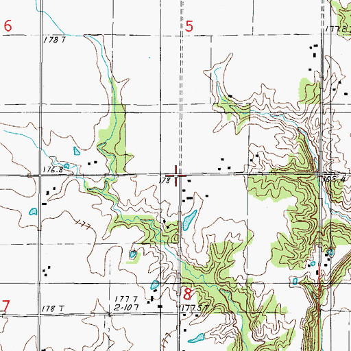 Topographic Map of Frazier School (historical), IL