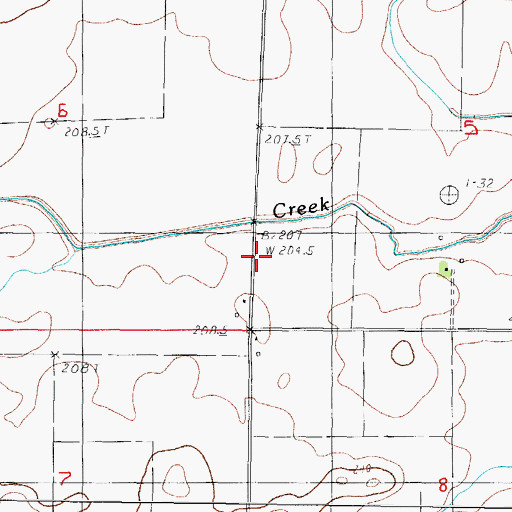 Topographic Map of Frazier School (historical), IL
