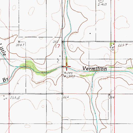 Topographic Map of Freedwell Branch, IL