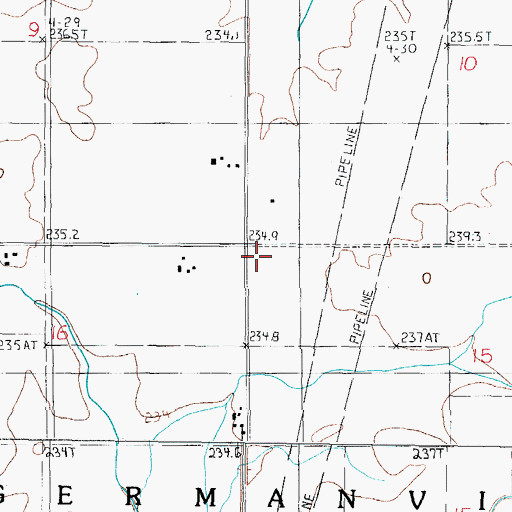 Topographic Map of Freehill School (historical), IL