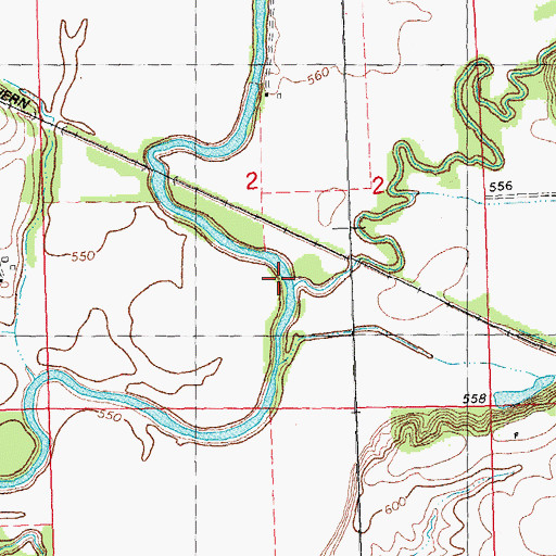 Topographic Map of French Creek, IL