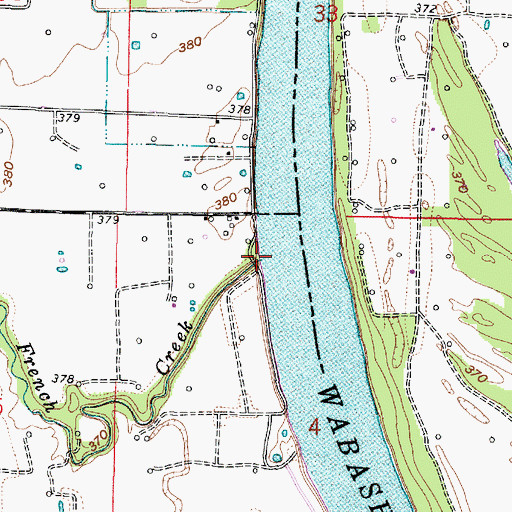 Topographic Map of French Creek, IL