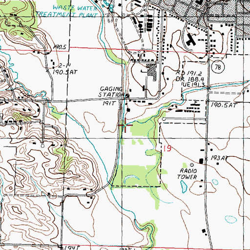 Topographic Map of French Creek, IL