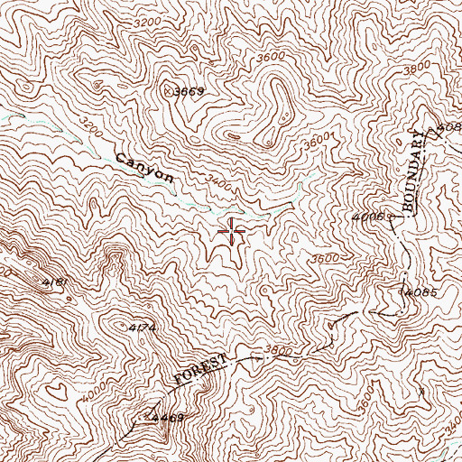 Topographic Map of Musk Hog Spring, AZ