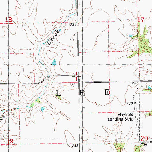 Topographic Map of Friendly School (historical), IL