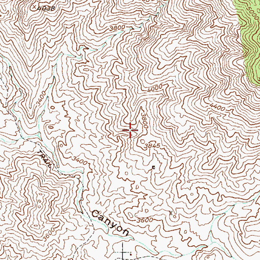 Topographic Map of Goldwater Tank, AZ