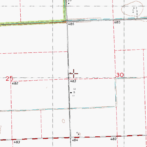 Topographic Map of Frog Pond School (historical), IL
