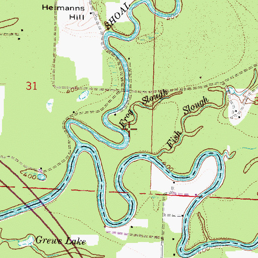Topographic Map of Frog Slough, IL