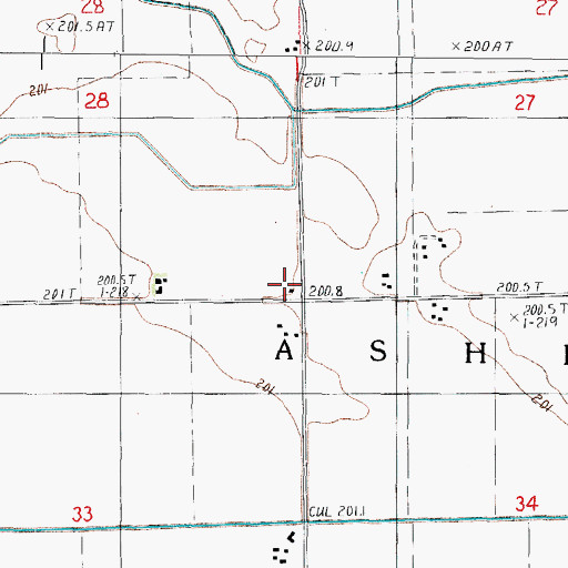 Topographic Map of Fruin School (historical), IL