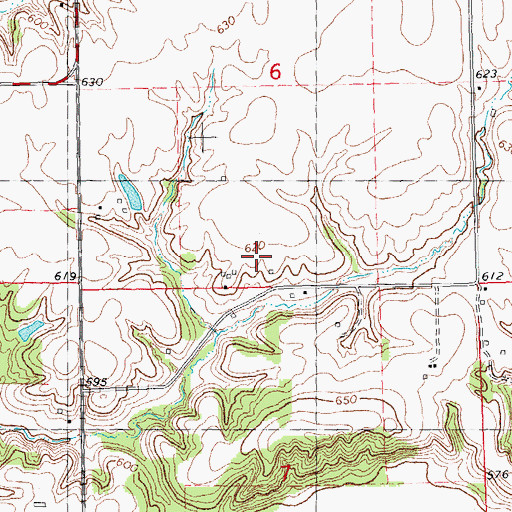Topographic Map of Fruit Hill School (historical), IL