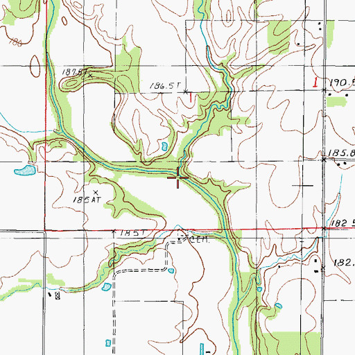 Topographic Map of Fulfer Branch, IL