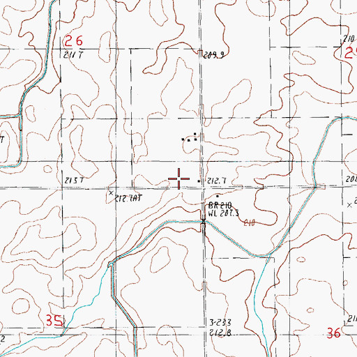 Topographic Map of Fuoss School (historical), IL