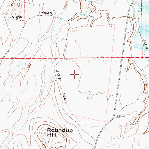 Topographic Map of Black Hills Study Plot, AZ