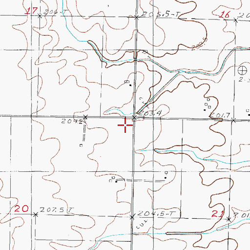 Topographic Map of Galton School (historical), IL