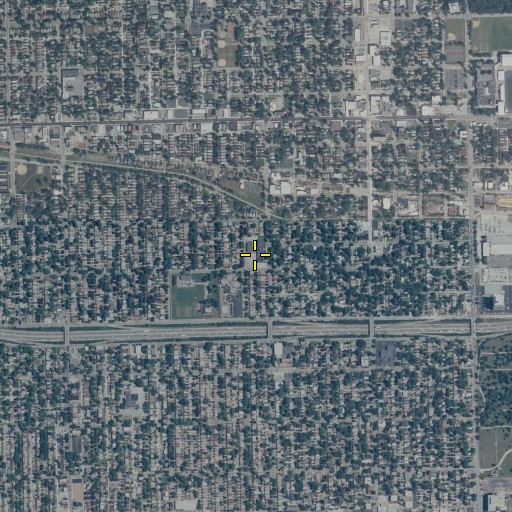 Aerial/Satellite Image of Garfield Elementary School, IL