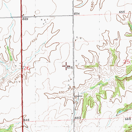 Topographic Map of Garrison School (historical), IL