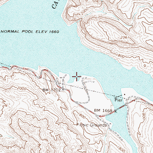 Topographic Map of Palo Verde Boating Site, AZ