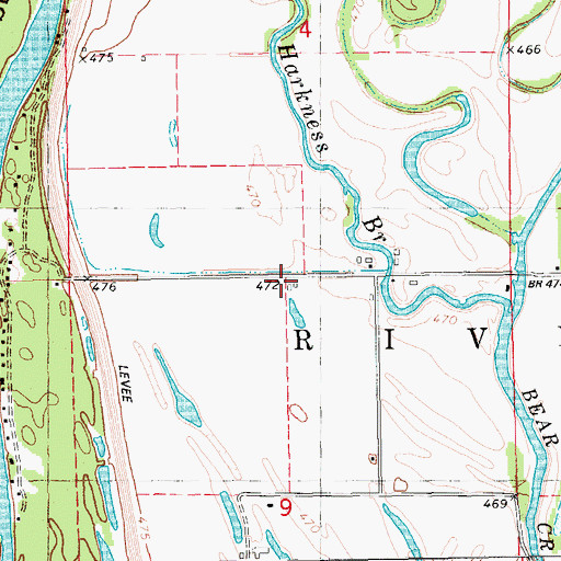 Topographic Map of Gentry School (historical), IL