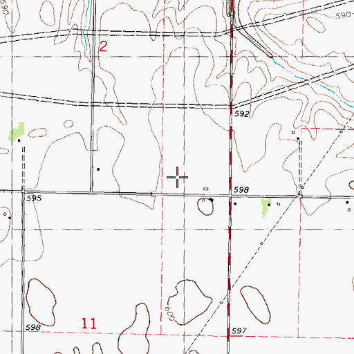 Topographic Map of George School (historical), IL