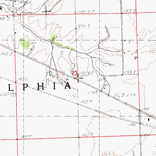 Topographic Map of George Washington School (historical), IL