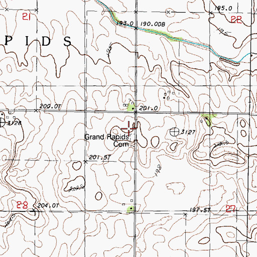 Topographic Map of German Methodist Church (historical), IL