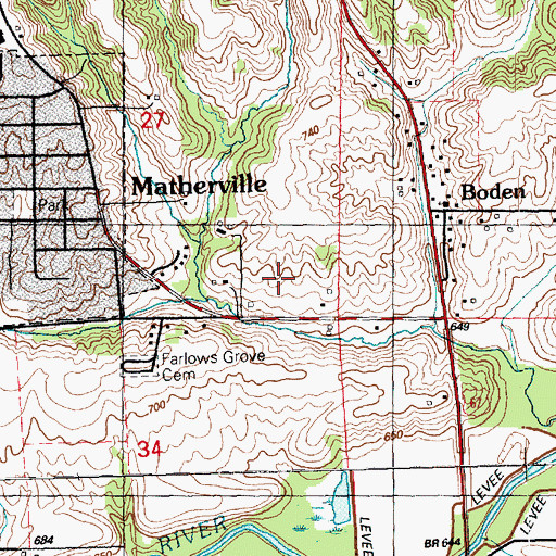 Topographic Map of Gilchrist Mine, IL