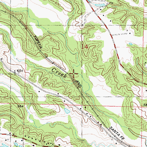 Topographic Map of Gilfillan Creek, IL