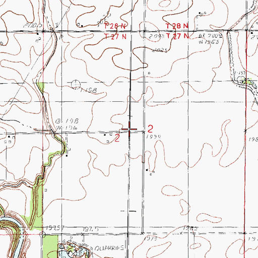 Topographic Map of Gilpin School (historical), IL